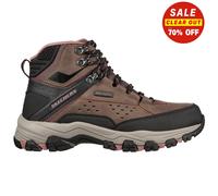 Skechers Women's SELMEN My Turf Walking Shoe, Chocolate Duraleather & Mesh/Black & Mauve T, 3 UK