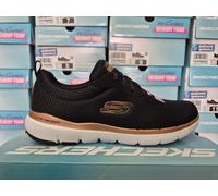 SKECHERS WOMENS SHOES BLACK LADIES LACE SKETCHERS MEMORY FOAM WALKING TRAINERS