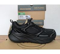 SKECHERS WOMENS SHOES BLACK LADIES MEMORY FOAM WALK RUN TRAINERS ALL BLACK UK 7