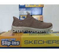 SKECHERS WOMENS SHOES GLIDE STEP BROWN LADIES MEMORY FOAM SLIP IN TRAINERS UK 6