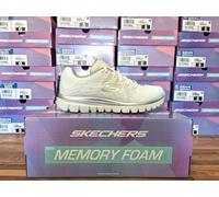 SKECHERS WOMENS SHOES WHITE LADIES MEMORY FOAM WALKING GYM TRAINERS SKETCHERS