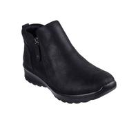 Skechers Women's Lovely Vibe Fall in Bloom Ankle Boot, Black Microleather, 3 UK