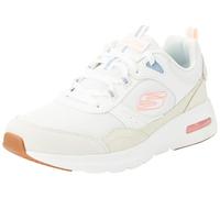 Skechers Women's Skech-Air Court Retro Avenue Sneaker, Off White Leather/Mesh/Multi Trim, 2.5 UK