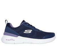 Skechers Women's Skech-Air Dynamight 2.0 - New Heights Sneaker in Navy Blue/Lavender, Size 7 | Textile/Synthetic, Vegan, Machine Washable
