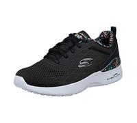 Skechers Women's Skech-Air Dynamight Laid Out Sneaker, Black Mesh/Multi Trim, 4 UK