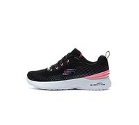 Skechers Women's Skech-AIR Dynamight Sneaker, Black Mesh/Pink Trim, 6 UK