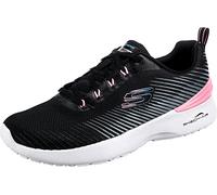 Skechers Women's Skech-AIR Dynamight Sneaker, Black Mesh/Pink Trim, 7 UK