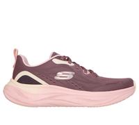 Skechers Women's Skech Cloud - Gentle Glow Sneaker in Burgundy, Size 3 | Textile/Synthetic, Vegan, Machine Washable