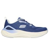 Skechers Women's Skech Cloud - Gentle Glow Sneaker in Navy Blue, Size 6 | Textile/Synthetic, Vegan, Machine Washable