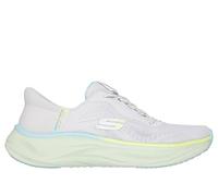 Skechers Women's Skech Cloud Perfectly Plush Slip-On Sneakers, Light Gray Mesh/Synthetic/Multi Trim, 3 UK