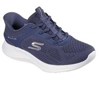 Skechers Women's Skech-Lite Pro 2.0 Smooth Current Sneaker, Navy Knit, 8 UK