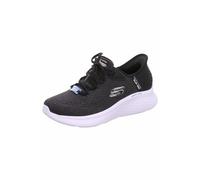 Skechers Women's Skech-Lite Pro Natural Beauty Sneaker, Black Textile/White Trim, 6.5 UK