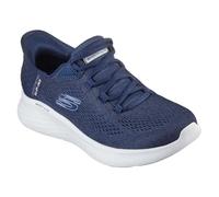 Skechers Women's Skech-Lite Pro Natural Beauty Slip-On Sneakers, Navy Textile/Multi Trim, 3 UK