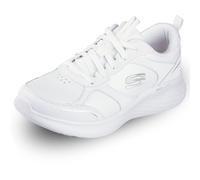 Skechers Women's Skech-Lite Pro Sleek Citizen Sneaker, White Leather/Duraleather/Silver Trim, 5 UK