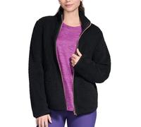 Skechers Women's Skech-Sherpa Jacket in Black, Size XL | Polyester