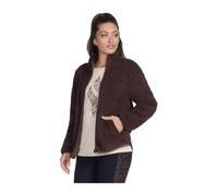 Skechers Women's Skech-Sherpa Jacket, Brown, L