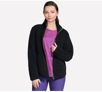 Skechers Women's Skech-Sherpa Jacket in Black, Size XS | Polyester