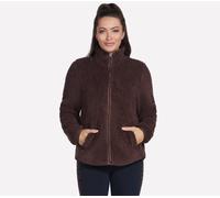 Skechers Women's Skech-Sherpa Jacket in Coffee, Size 2XL | Polyester
