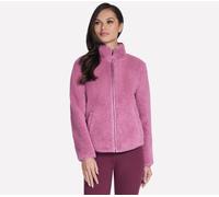 Skechers Women's Skech-Sherpa Jacket in Rose, Size XL | Polyester