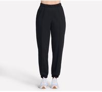 Skechers Women's SKECH-SWEATS Delight Jogger in Black, Size Medium | Cotton/Polyester
