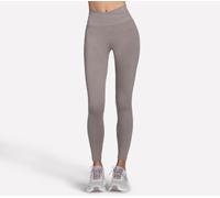 Skechers Women's SKECHDREAM Wrap Full Length High-Waisted Legging in Taupe/Brown, Size Large | Polyester/Spandex
