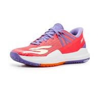 Skechers Women's Skechers Baseline Bully Pickleball-Shoes, Coral Synthetic/Textile/Purple Trim, 8 UK