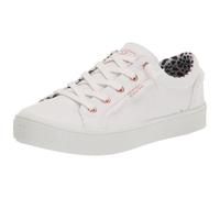 SKECHERS Womens Bobs Extra Cute Canvas Trainers White 5