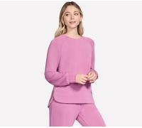 Skechers Women's SKECHLUXE Elevate Crewneck Top in Rose, Size Small | Rayon/Polyester/Spandex