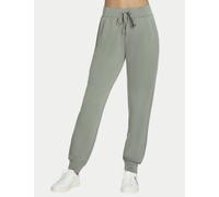 Skechers Women's Skechluxe Elevate Drawstring Cuffed Joggers - Dark Green, Black,Dark Green,Natural