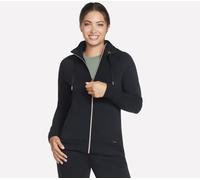 Skechers Women's Skechluxe Elevate Full Zip Jacket in Black, Size 2XL | Rayon/Polyester/Spandex