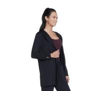 Skechers Women's Restful Hoodigan Cardigan Sweater, Bold Black, L UK