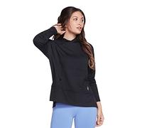 Skechers Women's Skechluxe Restful Long Sleeve Hoodie Hooded Sweatshirt, Bold Black, M UK