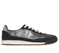 Skechers Women's SKX 92 - Perfectly Shimmered Sneaker in Black/Silver, Size 6 | Leather/Textile