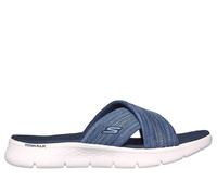 Skechers O-T-G Womens GO Walk Flex Sandal Impressed, Navy Textile, 5 UK