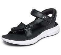 Skechers Women's Slip-ins: GO GOLF Sandal Sandals in Black/White, Size 6 | Synthetic/Textile, Arch Fit
