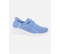 Skechers Women's Ultra Flex 3.0 Brilliant Path, Periwinkle Knit/Pink Trim, 3 UK