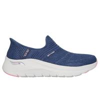 Skechers Women's Slip-ins: Arch Fit 2.0 - Right as Rain Sneaker in Navy Blue/Pink, Size 3.5 | Textile/Synthetic, Vegan