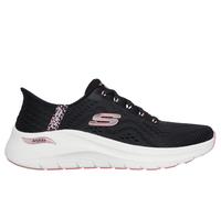 Skechers Women's Slip-ins: Arch Fit 2.0 - Spotted Grace Sneaker in Black, Size 8 | Textile/Synthetic, Vegan, Machine Washable