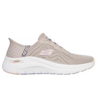 Skechers Women's Slip-ins: Arch Fit 2.0 - Spotted Grace Sneaker in Taupe, Size 8 | Textile/Synthetic, Vegan, Machine Washable
