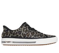 Skechers Women's Slip-ins: Arch Fit Arcade - Dazzle You Sneaker in Black/Leopard, Size 3 | Textile, Vegan
