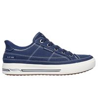 Skechers Women's Slip-ins: Arch Fit Arcade - See Ya There Sneaker in Navy Blue, Size 7 | Textile, Vegan, Machine Washable