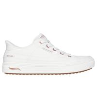 Skechers Women's Slip-ins: Arch Fit Arcade - See Ya There Sneaker in White, Size 4 | Textile, Vegan, Machine Washable