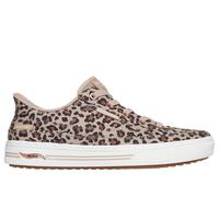 Skechers Women's Slip-ins: Arch Fit Arcade - Wild Nite Sneaker in Cheetah, Size 3 | Textile, Vegan, Machine Washable