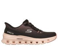 Skechers Women's Slip-ins: Arch Fit Glide-Step Pro Sneaker in Black/Coral, Size 4.5 | Textile/Synthetic, Vegan, Machine Washable