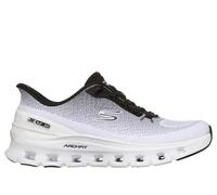 Skechers Women's Slip-ins: Arch Fit Glide-Step Pro Sneaker in White/Black, Size 4.5 | Textile/Synthetic, Vegan, Machine Washable