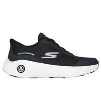 Skechers Women's Slip-ins: Arch Fit GO RUN Anywhere Sneaker in Black/White, Size 4.5 | Synthetic/Textile, Machine Washable , Hyper Burst