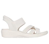 Skechers Arya Slip Ins OFWT Off White Womens Comfortable Sandals 163524 in a Plain Textile in Size 8