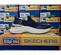 SKECHERS WOMENS SLIP INS BLUE SHOES LADIES MEMORY FOAM GO-WALK TRAINERS SLIP IN