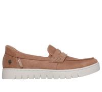 Skechers Women's Slip-ins: BOBS Arch Comfort Sunfest Shoes in Tan, Size 6 | Textile/Metal, Vegan, Machine Washable