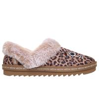 Skechers Women's Slip-ins: BOBS Cosy Kiss - Meow PJs Slipper in Leopard, Size 5.5 | Textile, Vegan